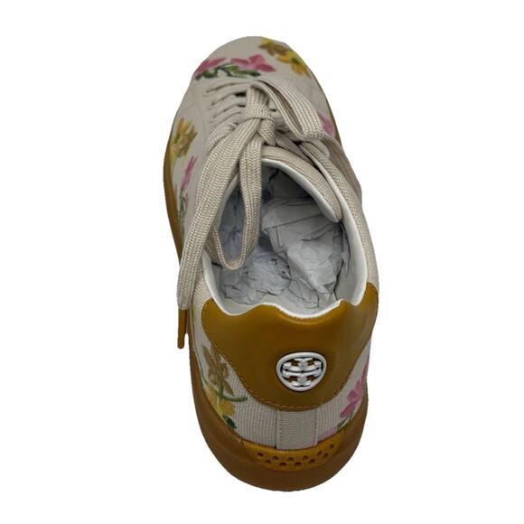 Tory Burch sneakers Howell T floral embelished Floral 8 cream spiced - Picture 2 of 8